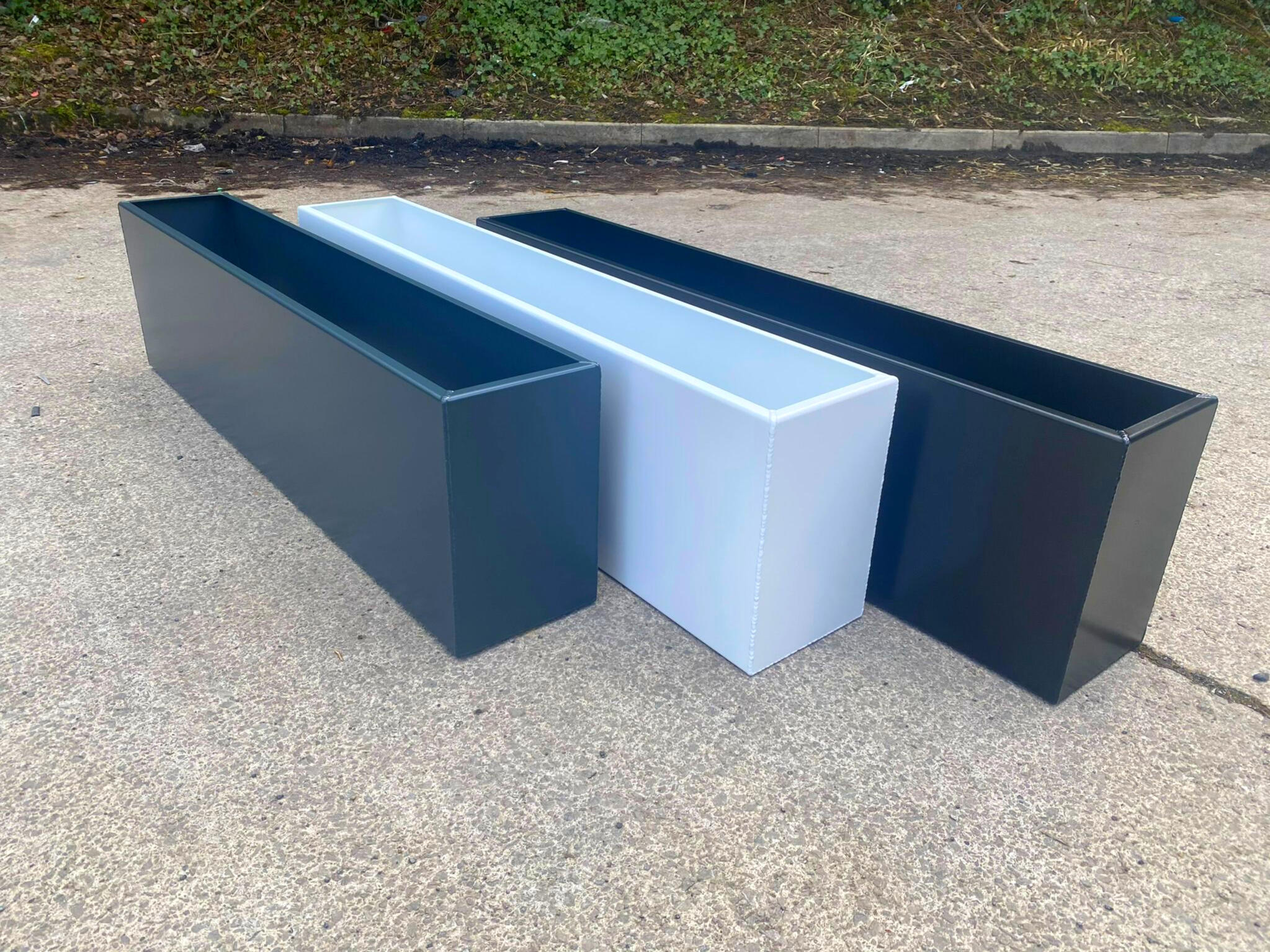 Aluminium Designer Planters in different colours and sizes